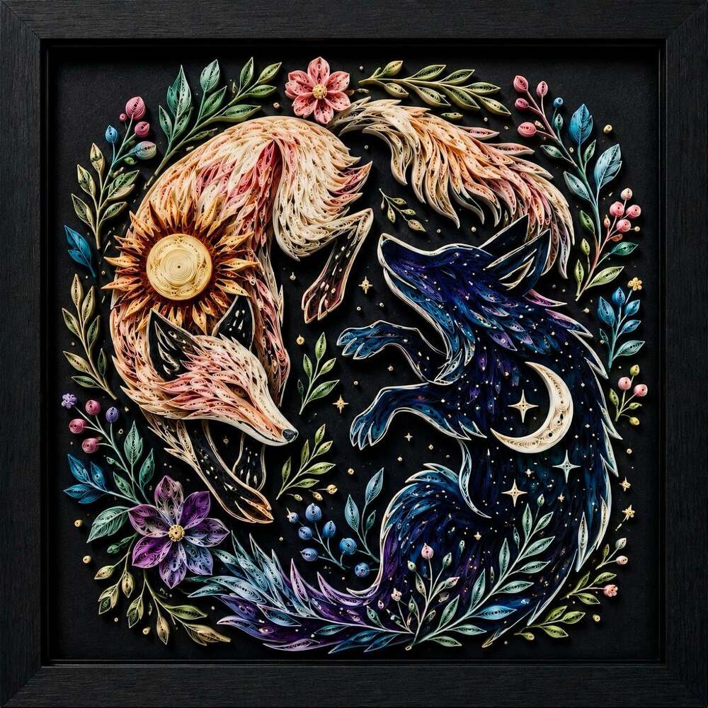 8 X 8 Black Framed Sun 06 Cf